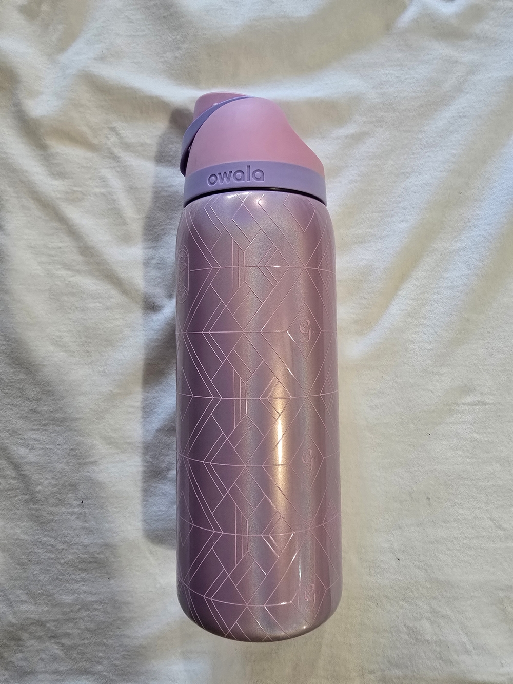 Pink Insulated Water Bottle from wicked- Shimmery Pink